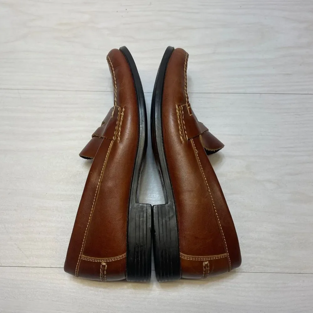 G.H.‎ Bass Weejuns Clarad Penny Loafers Men's Size 8M Brown Leather Dress Shoes